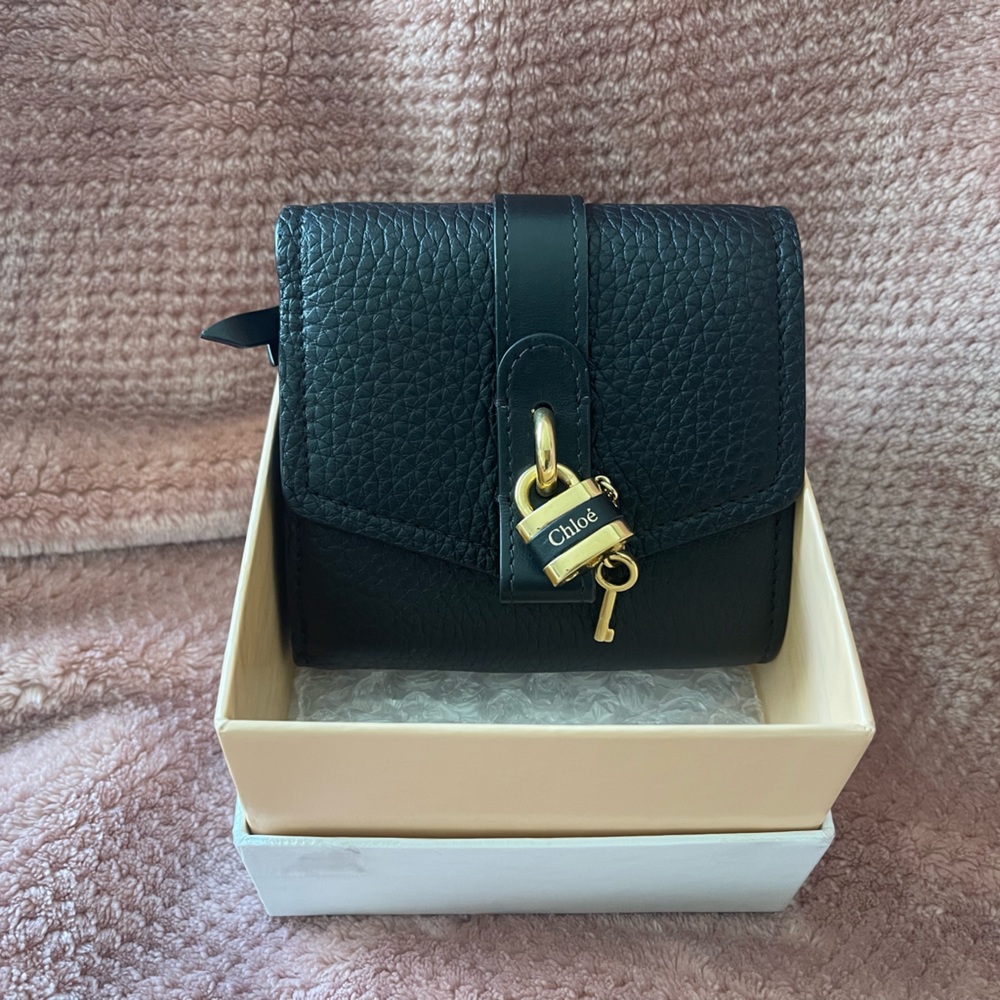 Chloe Abbey Square Wallet with lock